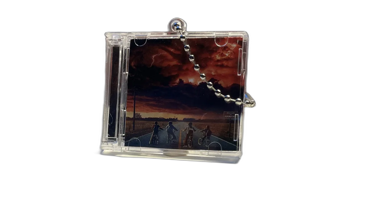 Stranger Things custom playlist CDMini keychain — CDMinis Ireland